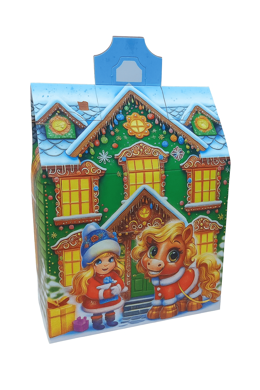 Солодкий набір подарунковий "Різдвяна Історія" 400гр ТМ Український Подарунок в картонній упаковці